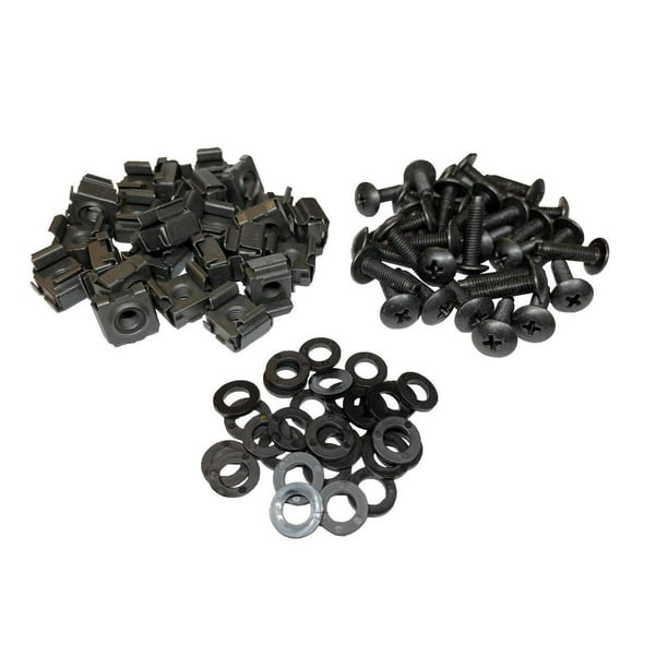 RackGold 10-32 Rack Screws 100 Pack W/Washers USA Made & RackGold 10-32 Rack Screws 100 Pack W/Washers USA Made &